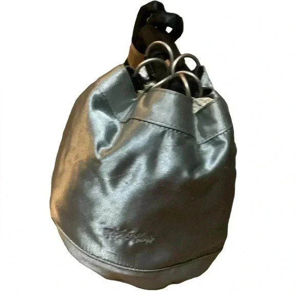 Kenneth Cole Silver Metallic Reversible Black Mini Backpack - Picture 2 of 6